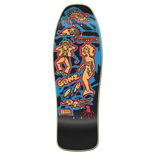 Unofficial / Color my friends Skateboard Deck / Mark Gonzales / Black Dip Colorway / 10"