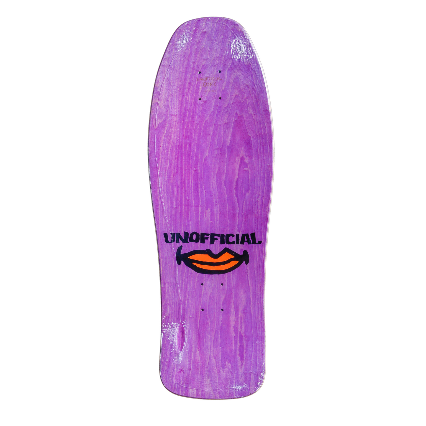 Unofficial / Gonz & Roses Skateboard Deck / Mark Gonzales / Purple Stain / 10"