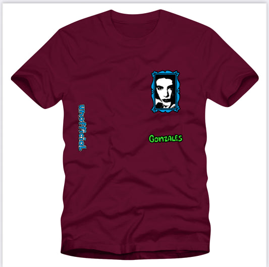 Unofficial / Face & Fish Car / Burgundy / T-Shirt