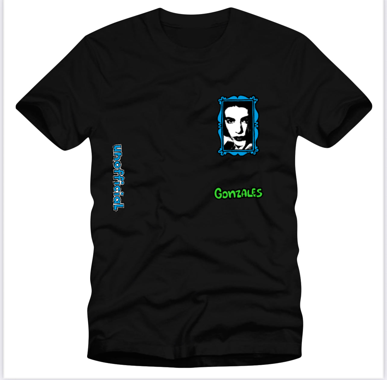 Unofficial / Face & Fish Car / Black / T-Shirt