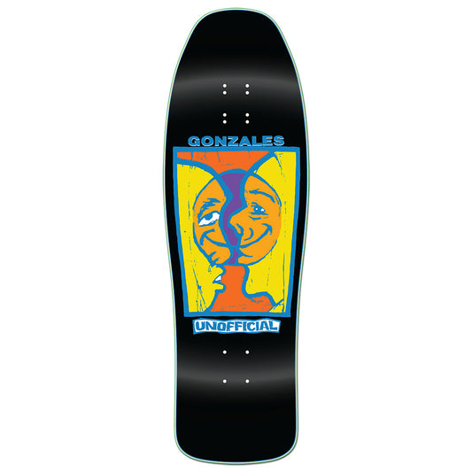 Unofficial / Split Face Skateboard Deck / Mark Gonzales / Black Dip / 10.1"