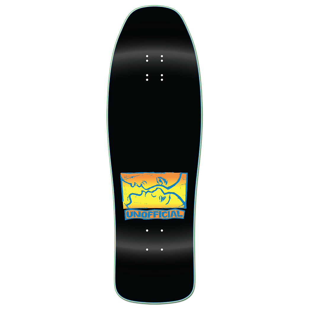 Unofficial / Split Face Skateboard Deck / Mark Gonzales / Black Dip / 10.1"