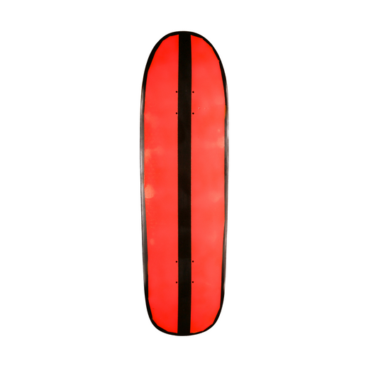 Unofficial / Hand Painted Deck / Red with Black Stripe / Mark Gonzales