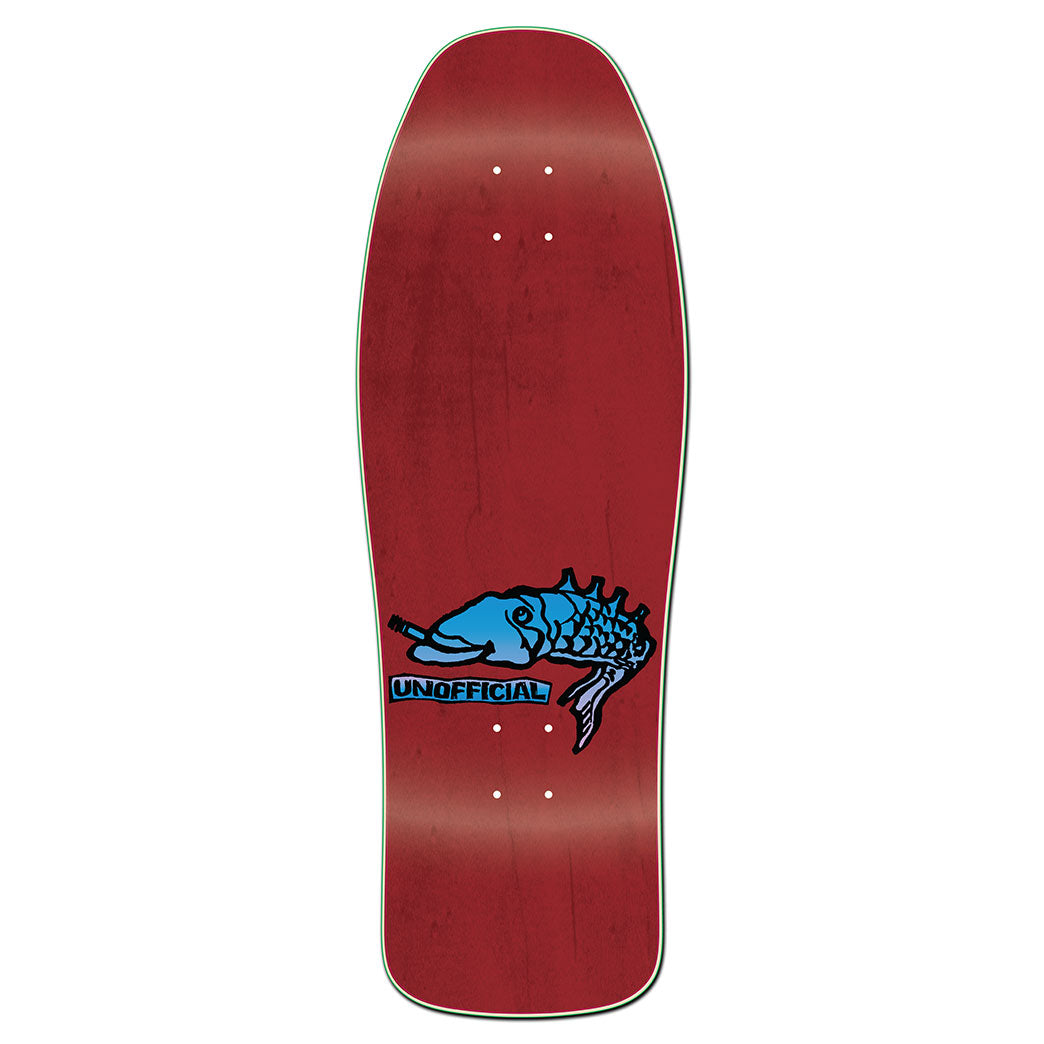 Unofficial / Color my friends Skateboard Deck / Mark Gonzales / Burgundy Stain Purple Colorway / 10"