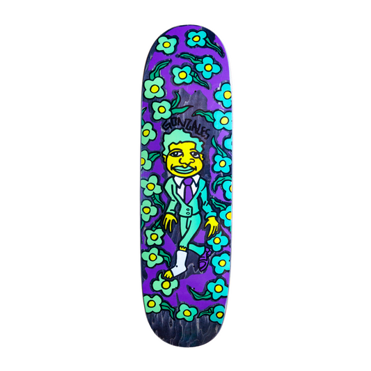Unofficial / Gonz & Roses with Cast Skateboard Deck / Mark Gonzales / Green suit / 8.8"