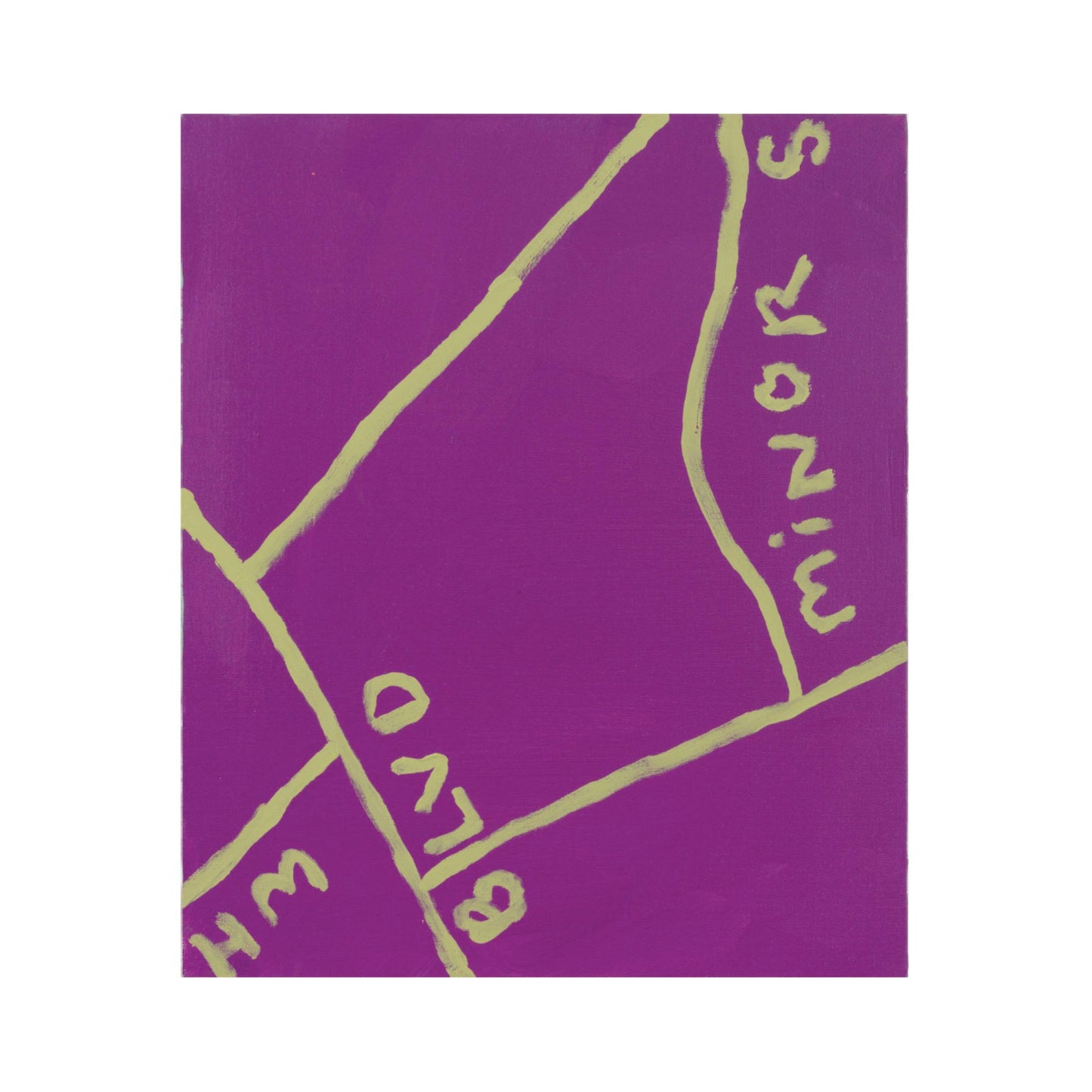 unadentified colour and green (minor) / Painting / Mark Gonzales