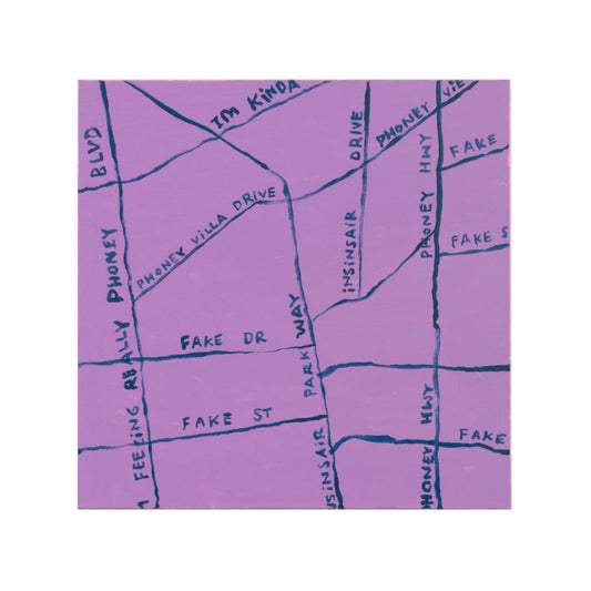 waky pink crazy purple (Fake Street) / Painting / Mark Gonzales