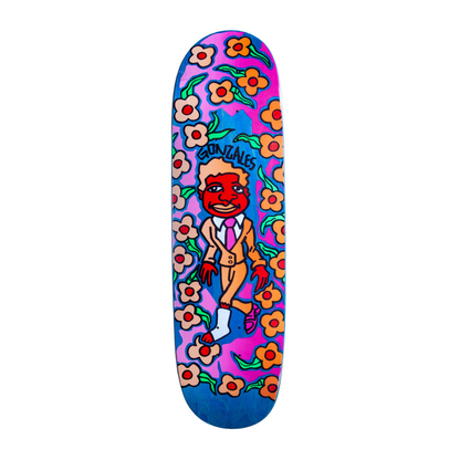 Unofficial / Gonz & Roses with Cast Skateboard Deck / Mark Gonzales / Cream Suit / 8.8"