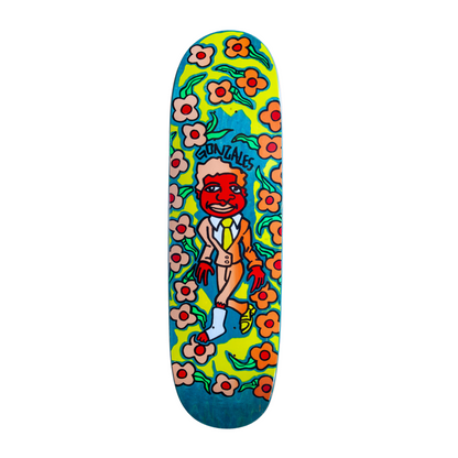 Unofficial / Gonz & Roses with Cast Skateboard Deck / Mark Gonzales / Cream Suit / 8.8"