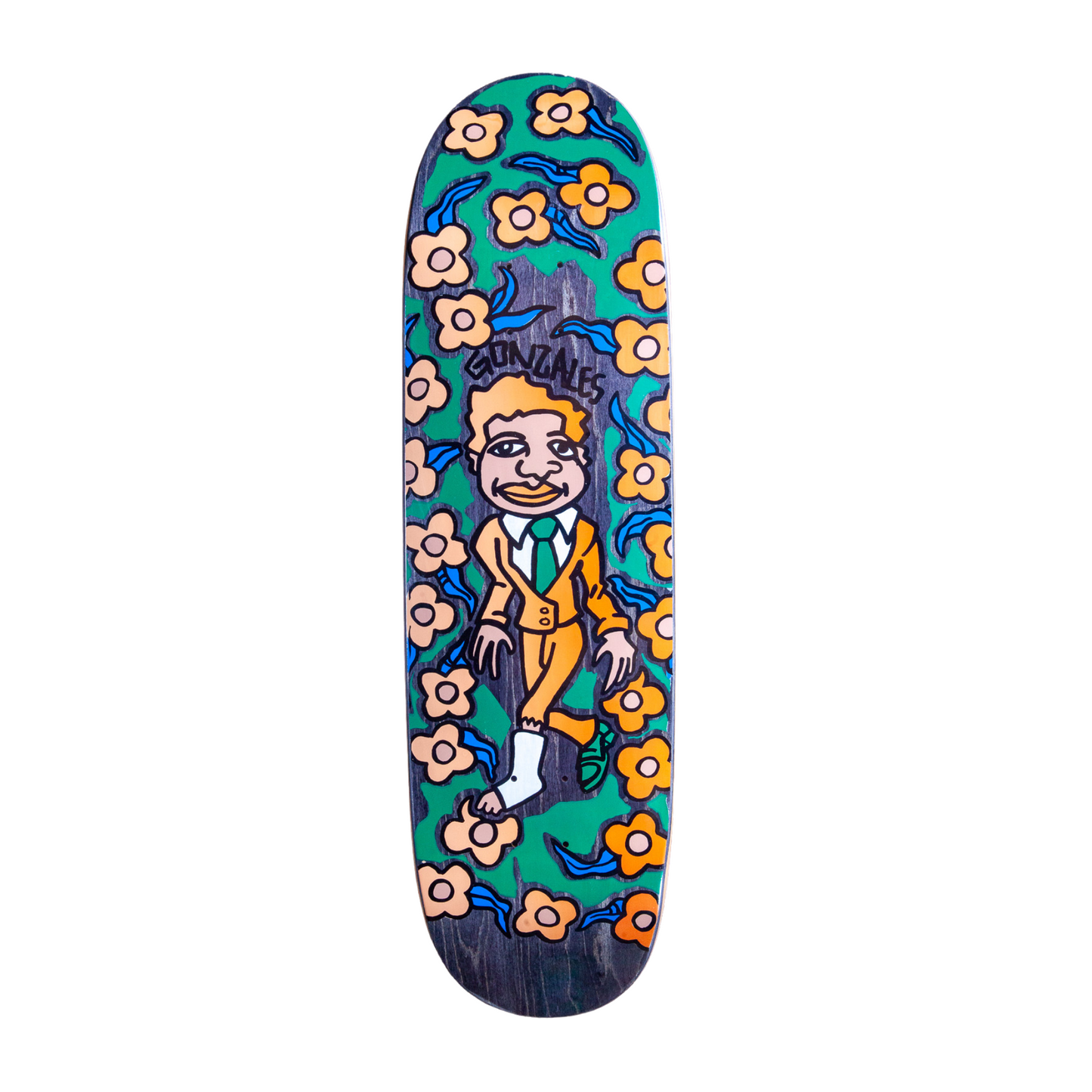 Unofficial / Gonz & Roses with Cast Skateboard Deck / Mark Gonzales / Cream Suit / 8.8"