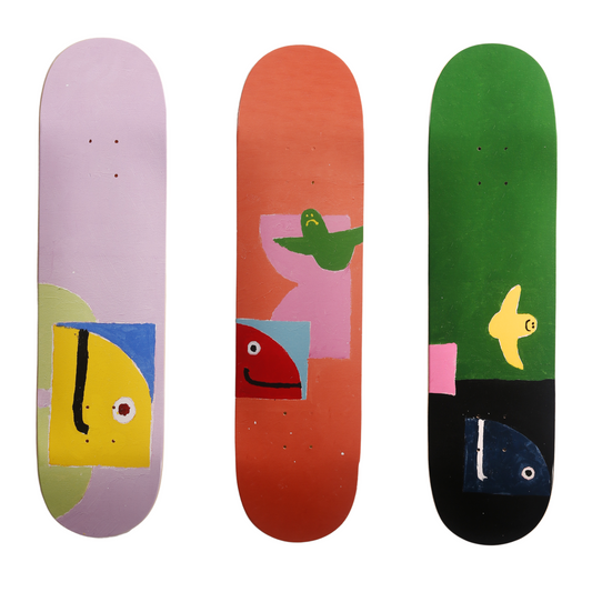 Untitled / Skateboard Triptych / Mark Gonzales