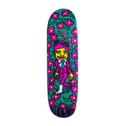 Unofficial / Gonz & Roses with Cast Skateboard Deck / Mark Gonzales / Purple Suit / 8.8"