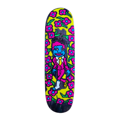 Unofficial / Gonz & Roses with Cast Skateboard Deck / Mark Gonzales / Purple Suit / 8.8"