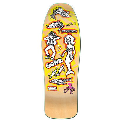 Unofficial / Color my friends Skateboard Deck / Mark Gonzales / Natural Colorway / 10"