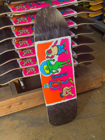 Unofficial / Colored People Skateboard Deck / Mark Gonzales / Black Stain 9"