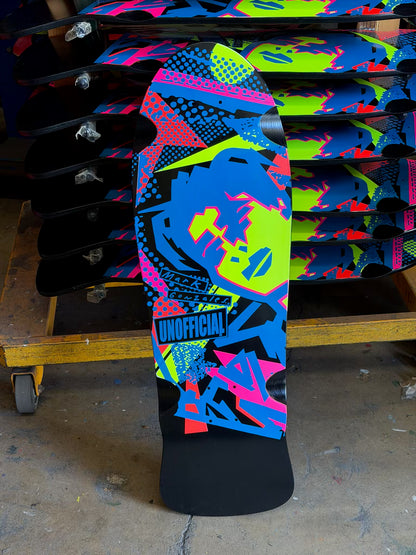 Unofficial / OG Gonz Face Skateboard Deck / Mark Gonzales / Black Dip / 10"