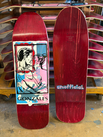 Unofficial / Colored People 3 Skateboard Deck / Mark Gonzales / Burgundy Stain