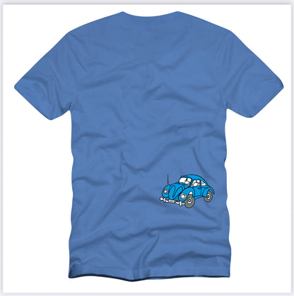 Unofficial / Man and VW Bug / Baby Blue / T-Shirt
