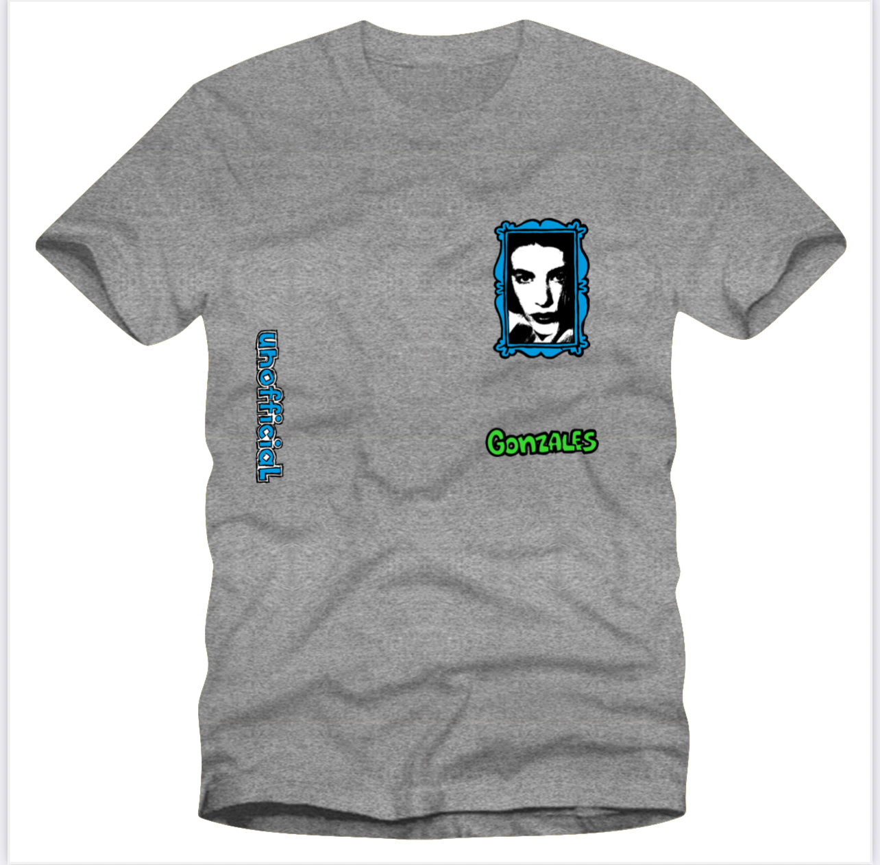 Unofficial / Face & Fish Car / Grey / T-Shirt