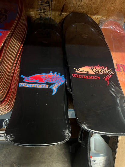 Unofficial / Color my friends Skateboard Deck / Mark Gonzales / Black Dip / Red Gold / Blue Top Variant 10"