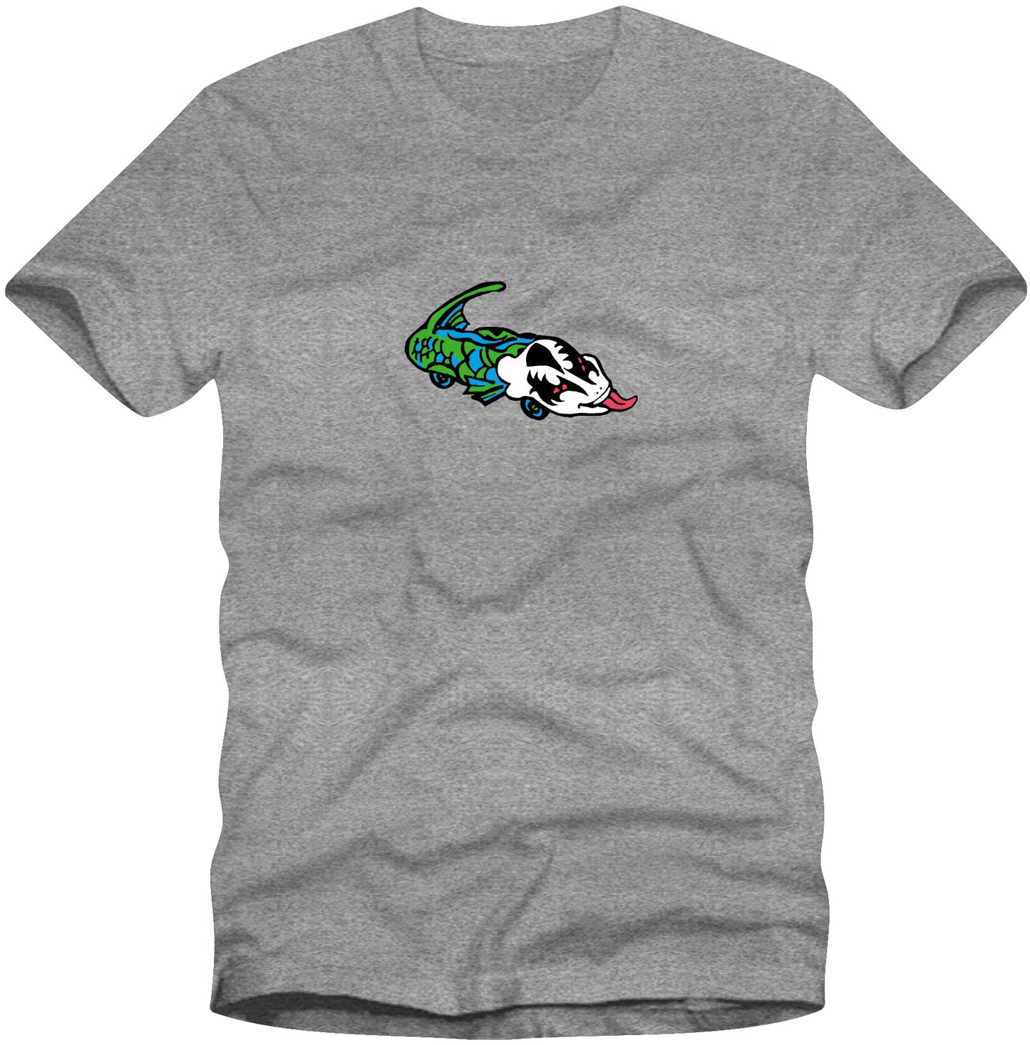 Unofficial / Fish Car / Heather Grey / T-Shirt