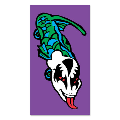 Fish Car Print / Purple / Signed by Mark Gonzales