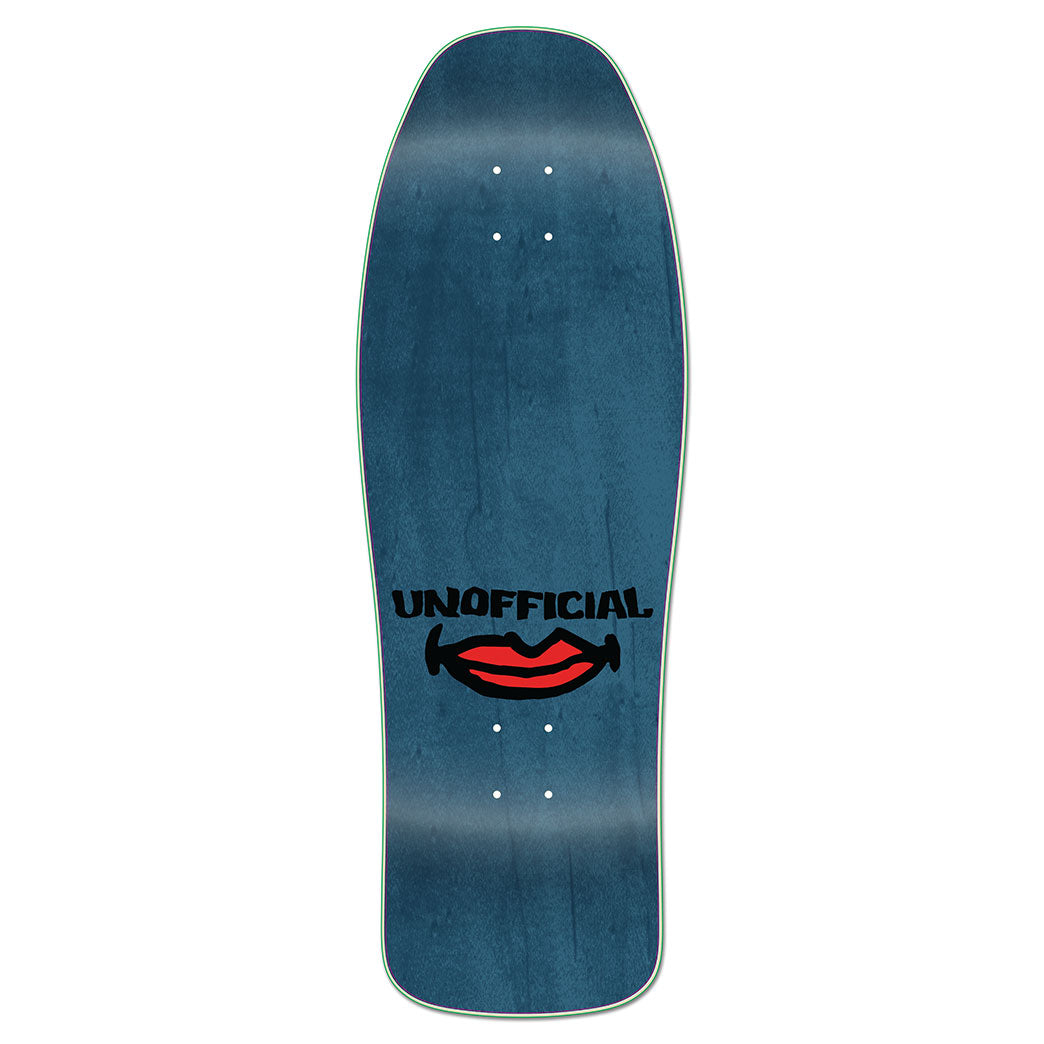 Unofficial / Gonz & Roses Skateboard Deck / Mark Gonzales / Blue Stain with Red Suit / 10"