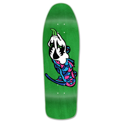 Unofficial / Fish Car Mini Skateboard Deck / Mark Gonzales / Green Stain / 10"