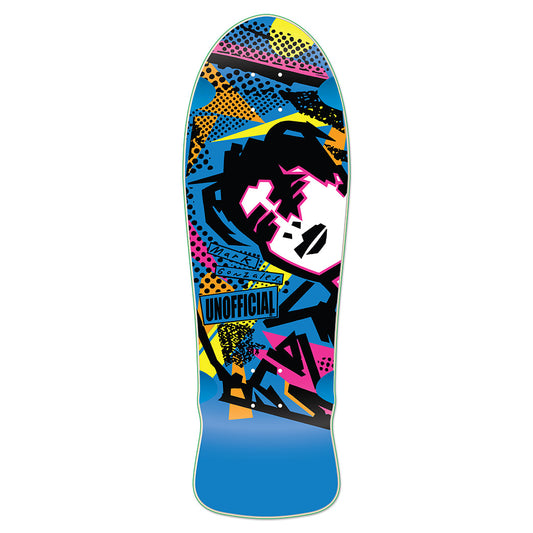 Unofficial / OG Gonz Face Skateboard Deck / Mark Gonzales / Blue Dip / White Face / 10"