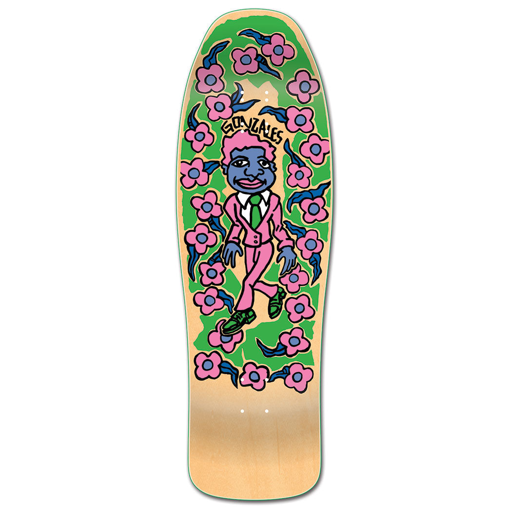 Unofficial / Gonz & Roses Skateboard Deck / Mark Gonzales / Purple Skin - Pink Suit / Natural Wood / 10.1"