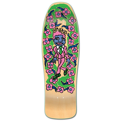 Unofficial / Gonz & Roses Skateboard Deck / Mark Gonzales / Purple Skin - Pink Suit / Natural Wood / 10.1"
