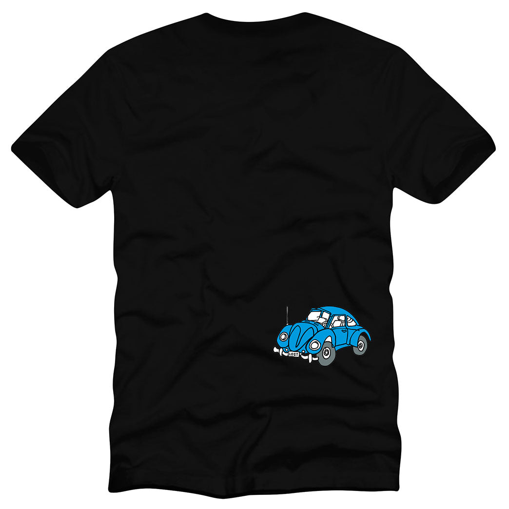 Unofficial / Man and VW Bug / Black / T-Shirt