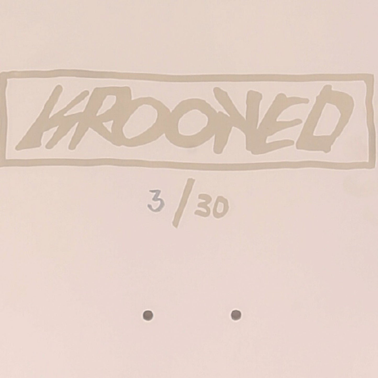 Krooked / Split Face Skateboard Deck / Mark Gonzales / 8.5 / Signed