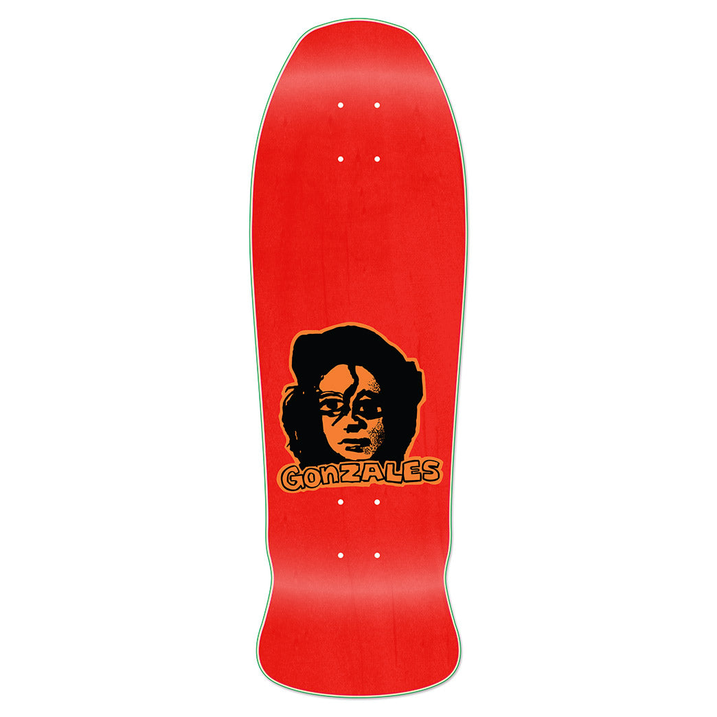 Unofficial / Man and Woman Skateboard Deck / Mark Gonzales / Red Stain / Orange Hair / Ramp Gonzo 10"