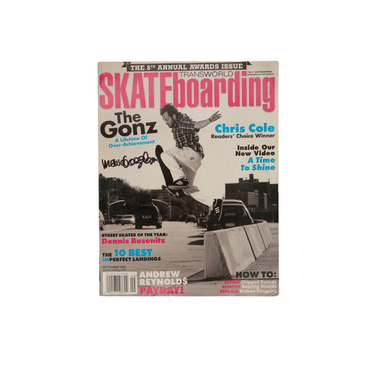 Transworld Skateboarding Magazine / Signed / Mark Gonzales on Cover