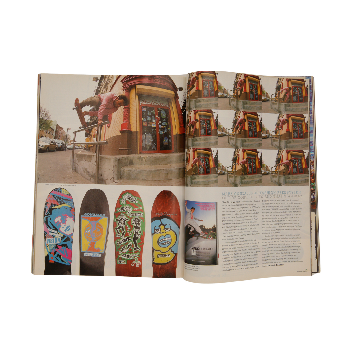 Transworld Skateboarding Magazine / Signed / Mark Gonzales on Cover