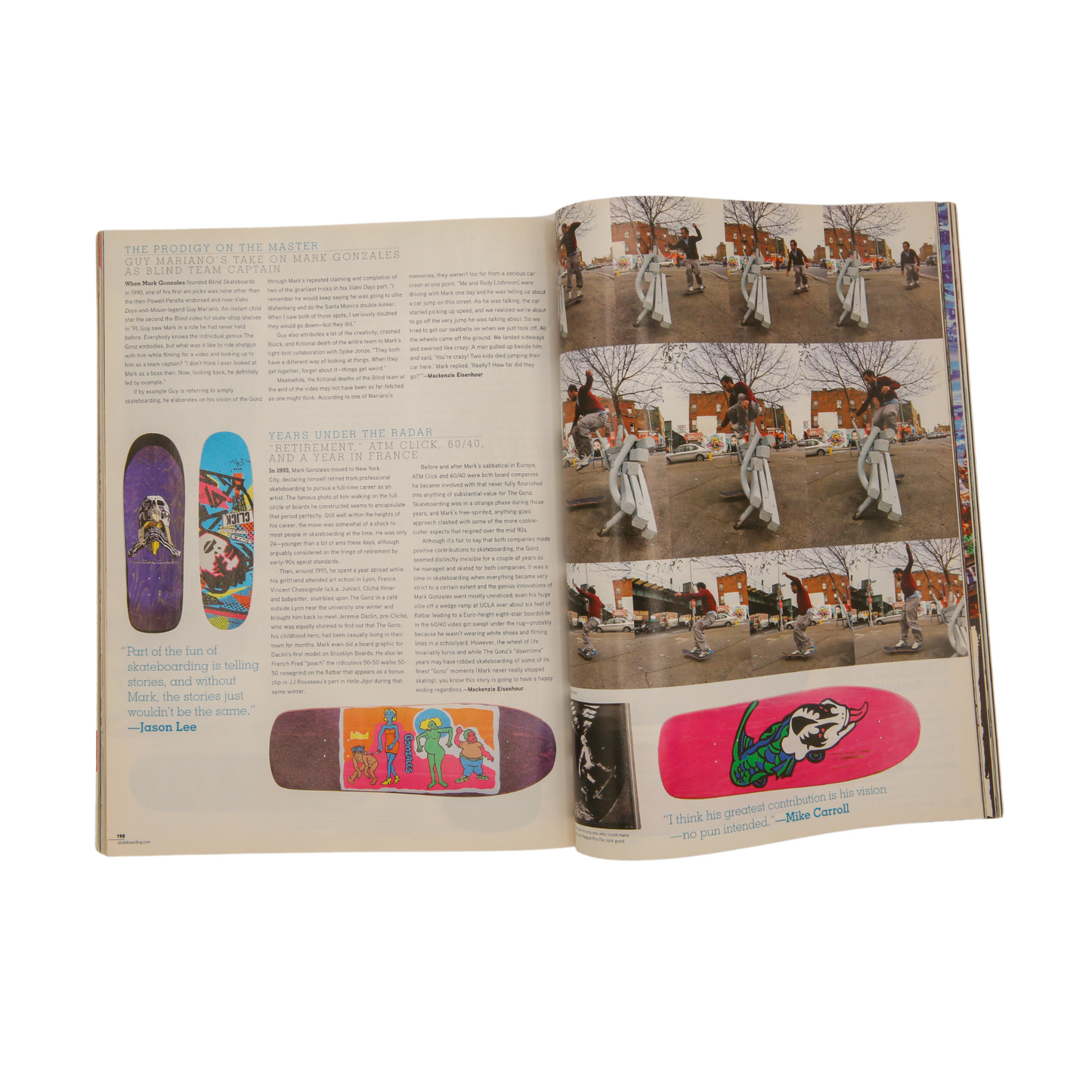 Transworld Skateboarding Magazine / Signed / Mark Gonzales on Cover