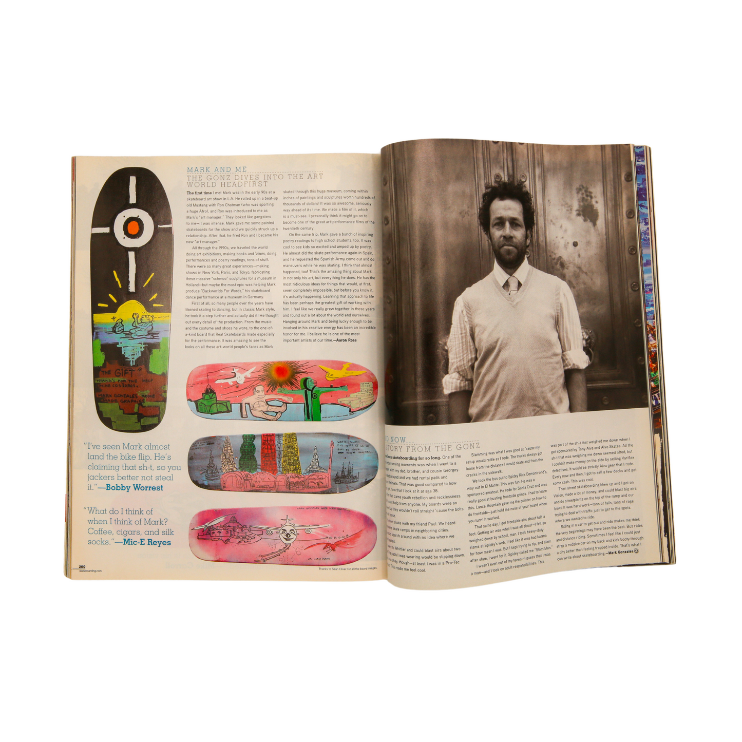 Transworld Skateboarding Magazine / Signed / Mark Gonzales on Cover