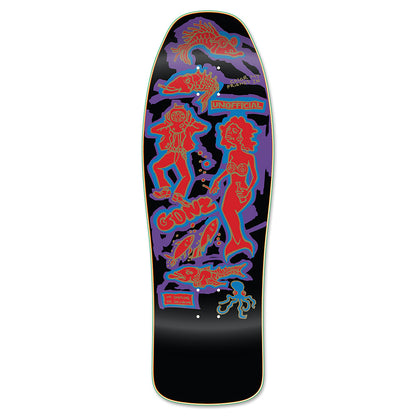 Unofficial / Color my friends Skateboard Deck / Mark Gonzales / Black Dip / Red Gold / Blue Top Variant 10"