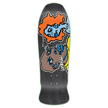 Unofficial / Man and Woman Skateboard Deck / Mark Gonzales / Black Stain / Orange Hair / Ramp Gonzo 10"